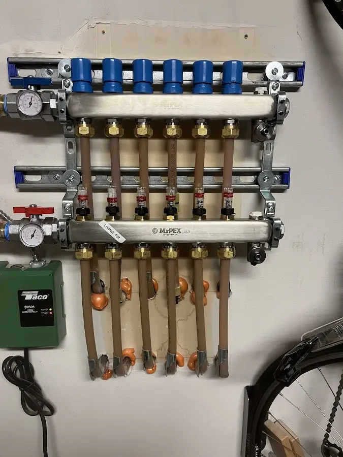 Plumber performing Gas Leak Detection at a residential property in Aransas Pass